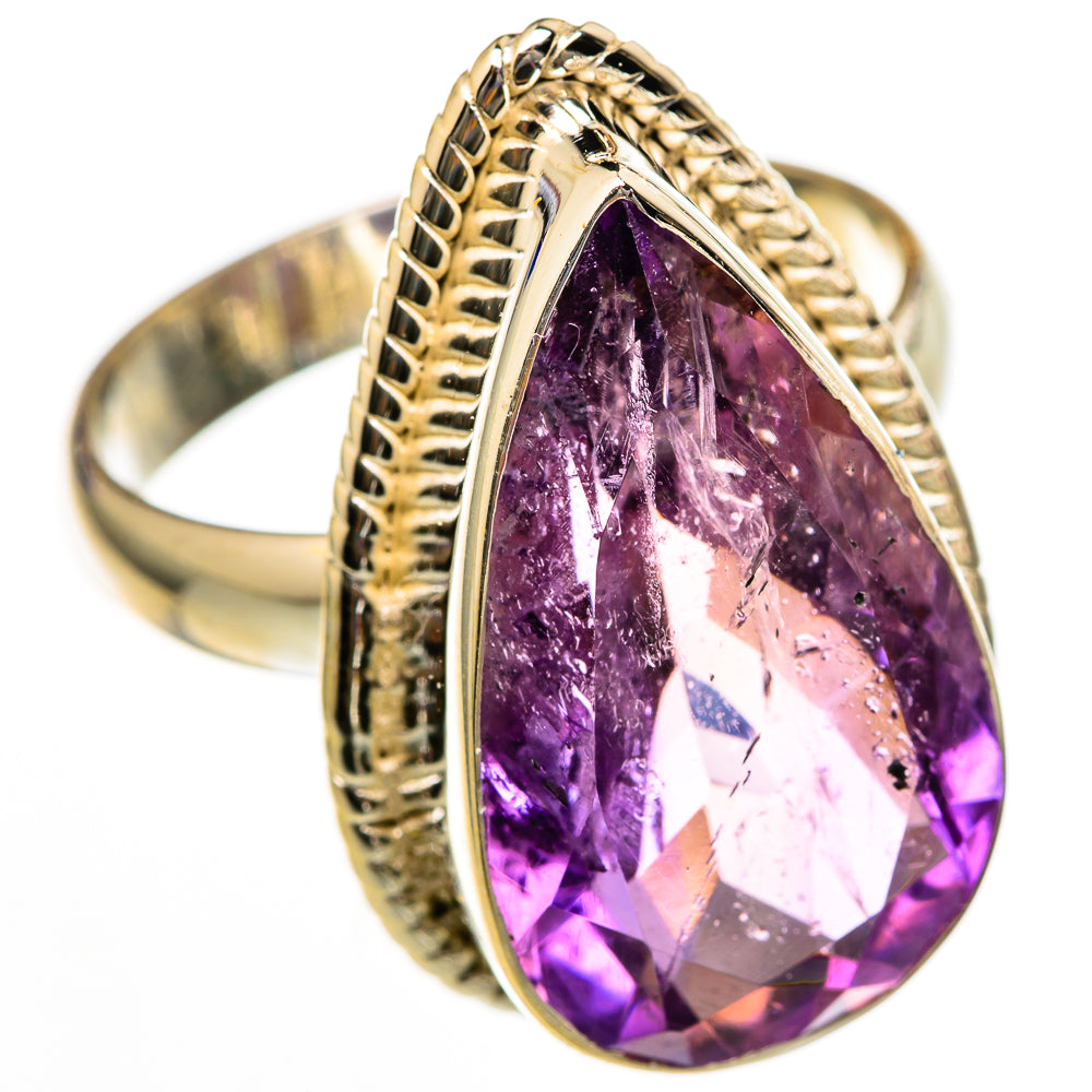 Amethyst Rings handcrafted by Ana Silver Co - RING103036 - Photo 2