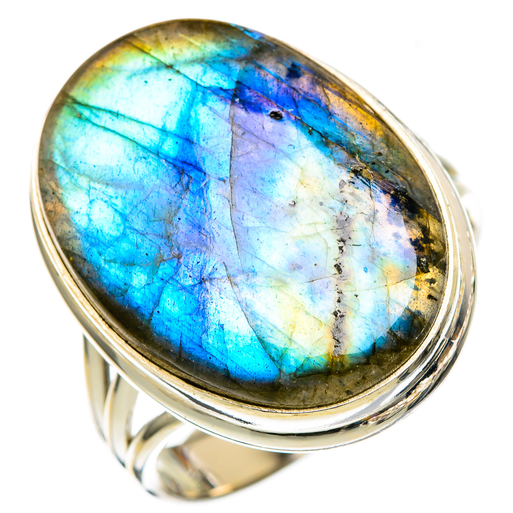 Labradorite Rings handcrafted by Ana Silver Co - RING103111