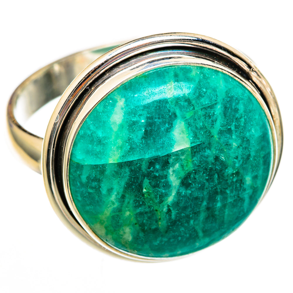 Amazonite Rings handcrafted by Ana Silver Co - RING103117 - Photo 2