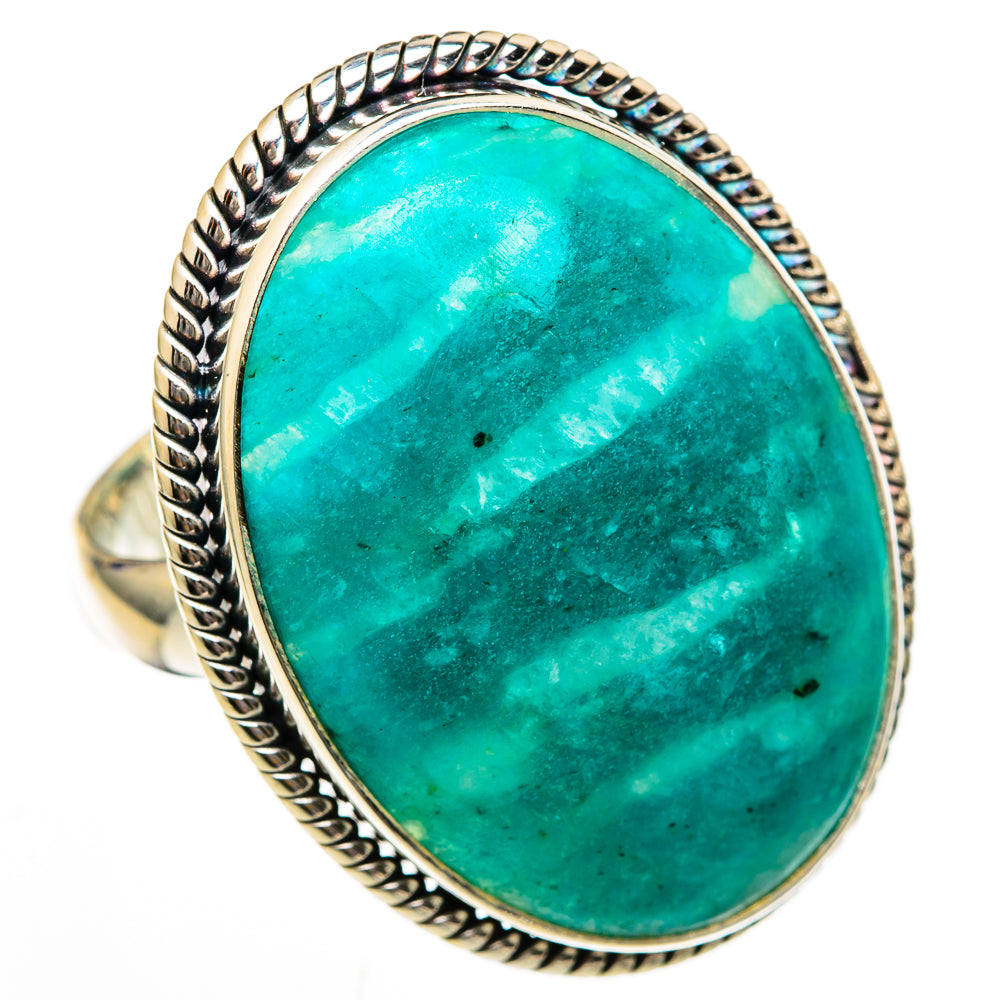 Amazonite Rings handcrafted by Ana Silver Co - RING103118 - Photo 2