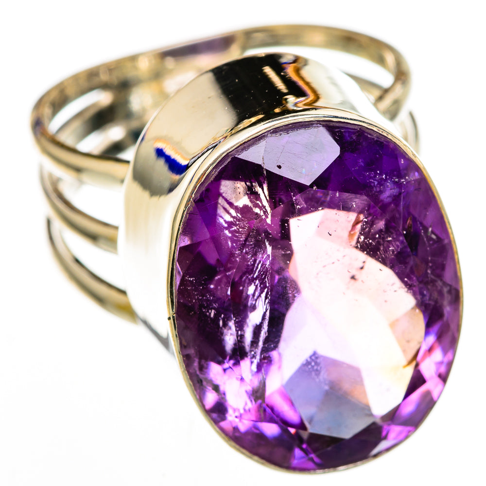 Amethyst Rings handcrafted by Ana Silver Co - RING103133 - Photo 2