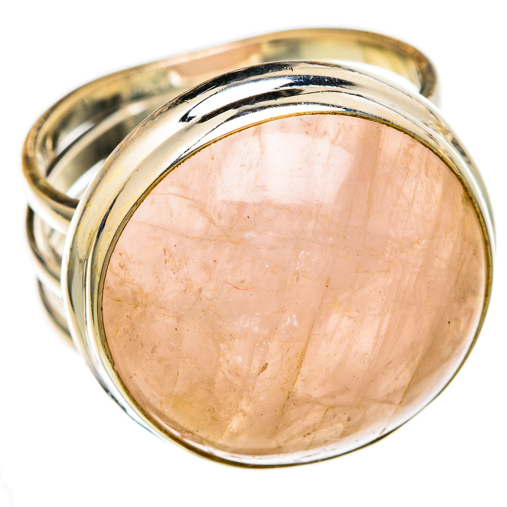 Rose Quartz Rings handcrafted by Ana Silver Co - RING103207