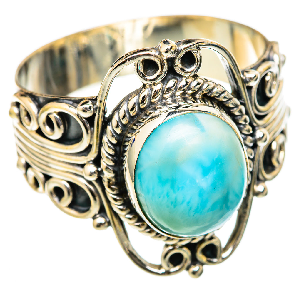 Larimar Rings handcrafted by Ana Silver Co - RING103246 - Photo 2