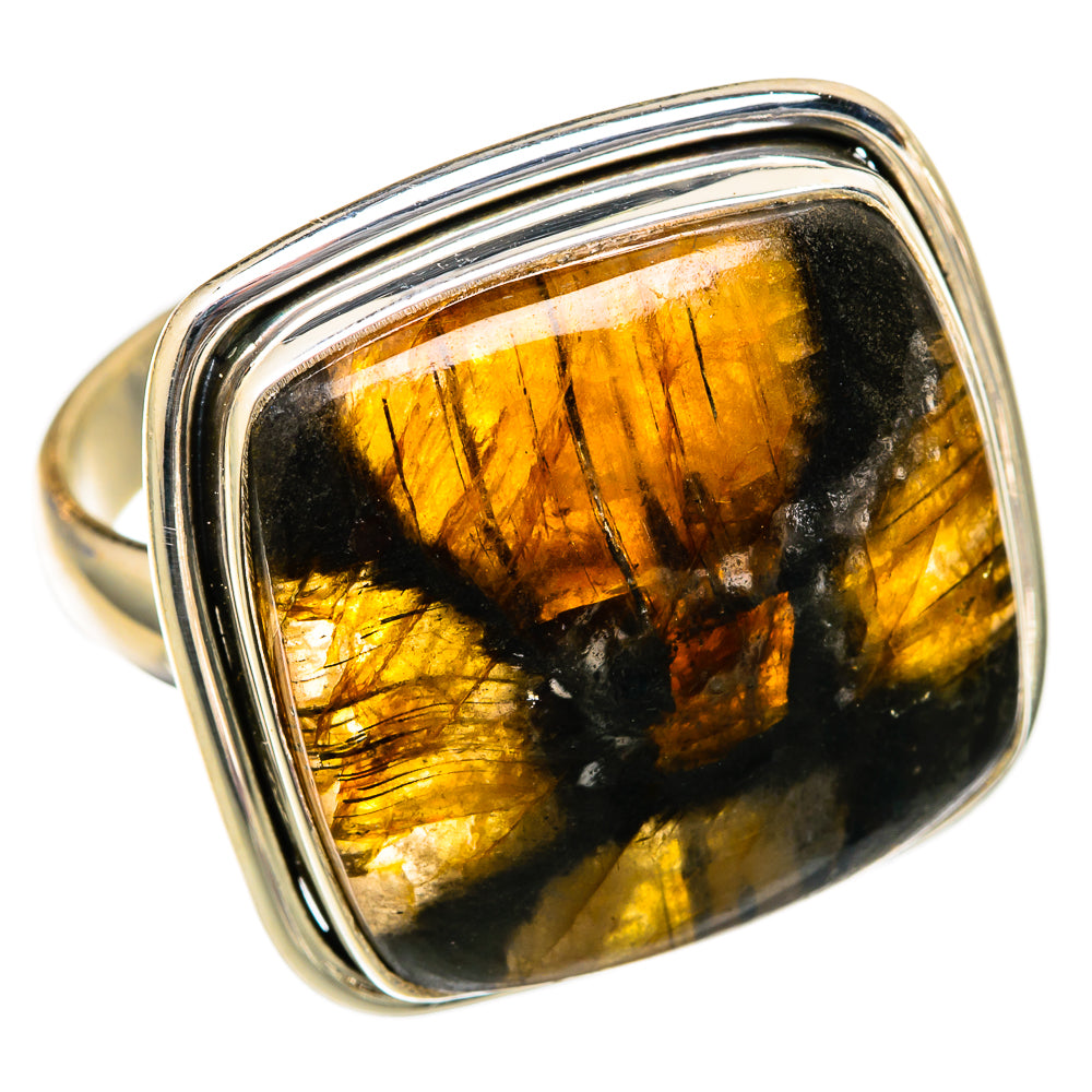 Chiastolite Rings handcrafted by Ana Silver Co - RING103403 - Photo 2
