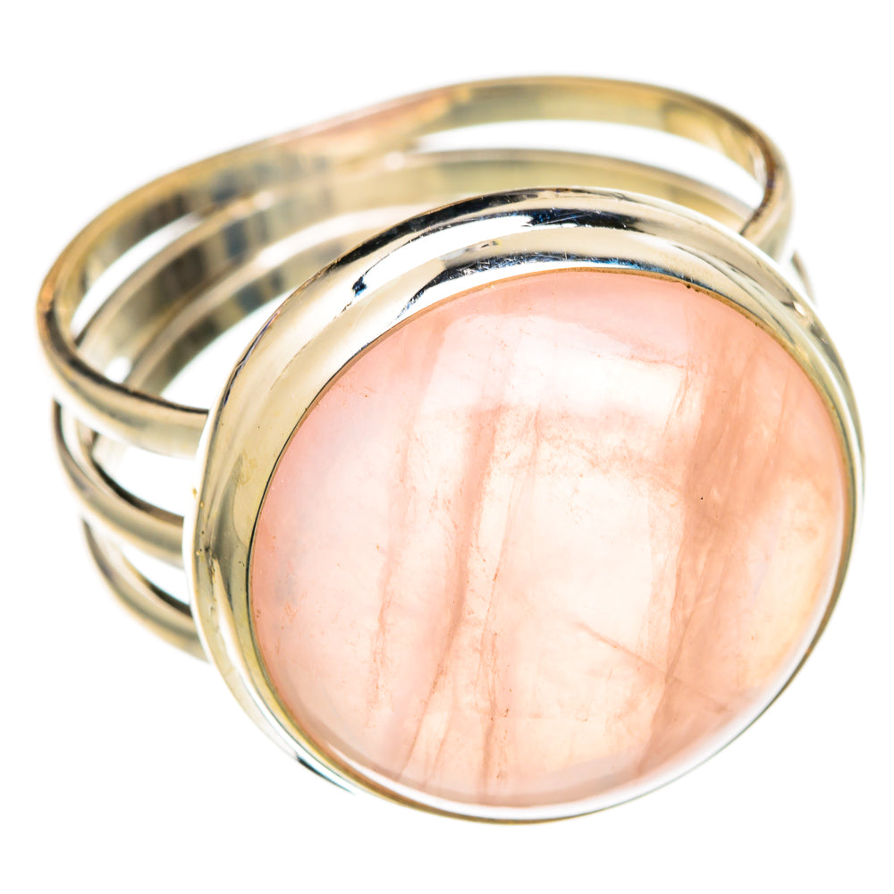 Rose Quartz Rings handcrafted by Ana Silver Co - RING103449 - Photo 2