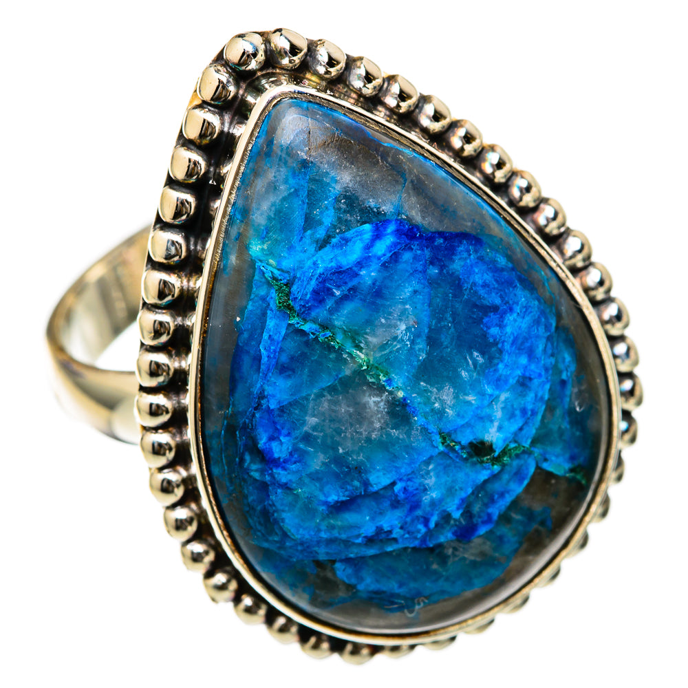 Chrysocolla In Quartz Rings handcrafted by Ana Silver Co - RING103466 - Photo 2