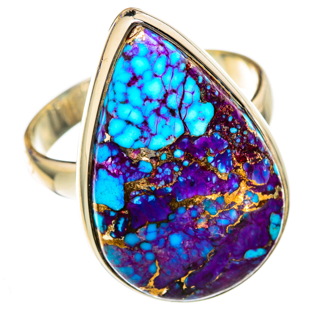 Purple Copper Turquoise Rings handcrafted by Ana Silver Co - RING103476 - Photo 2