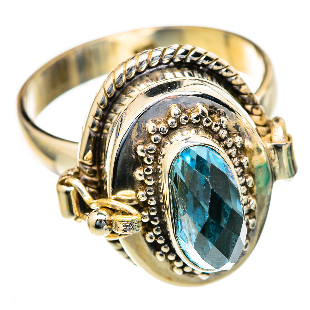 Blue Topaz Rings handcrafted by Ana Silver Co - RING103597