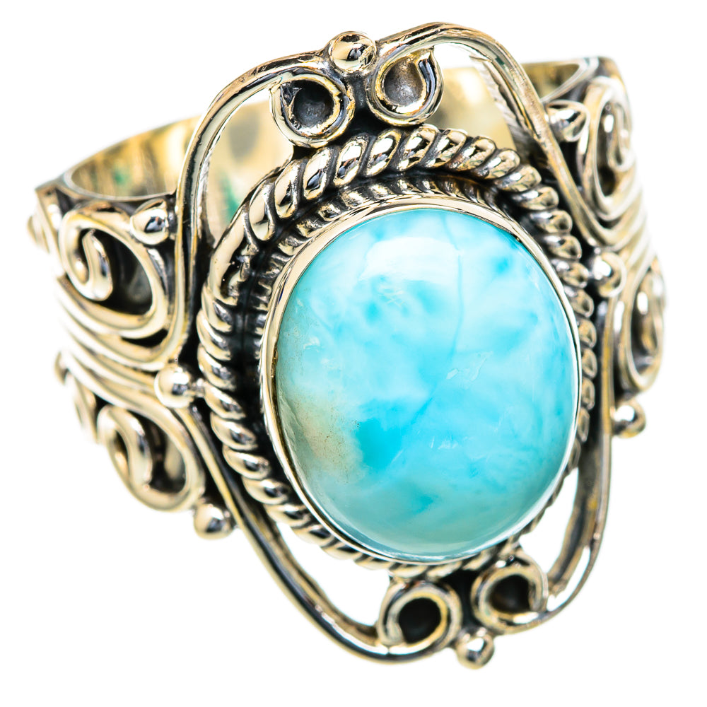 Larimar Rings handcrafted by Ana Silver Co - RING103600
