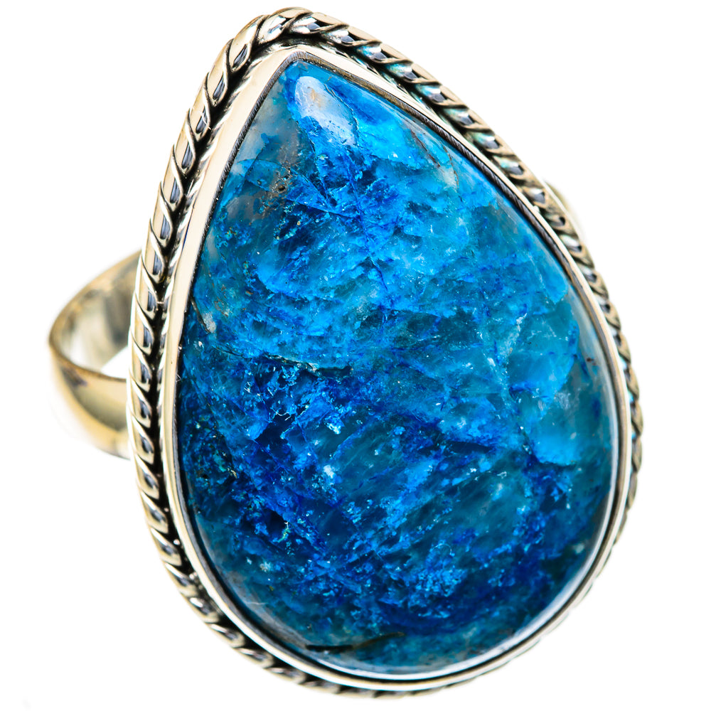 Chrysocolla In Quartz Rings handcrafted by Ana Silver Co - RING103638 - Photo 2