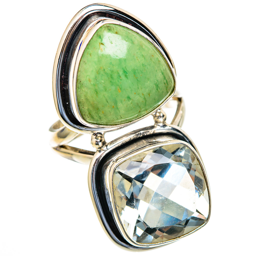 Green Aventurine Rings handcrafted by Ana Silver Co - RING103650 - Photo 2