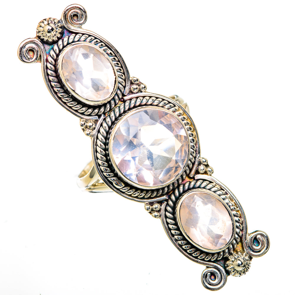 Rose Quartz Rings handcrafted by Ana Silver Co - RING103665 - Photo 2
