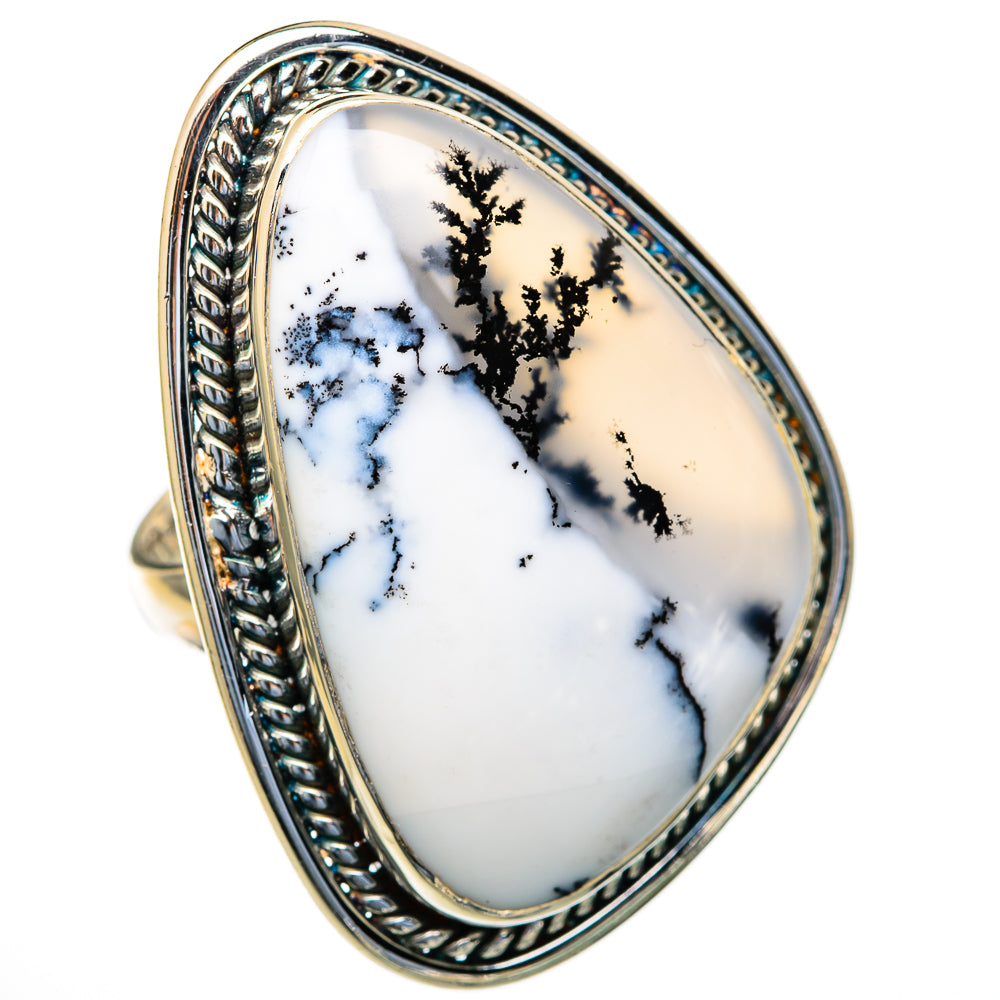 Dendritic Opal Rings handcrafted by Ana Silver Co - RING103683