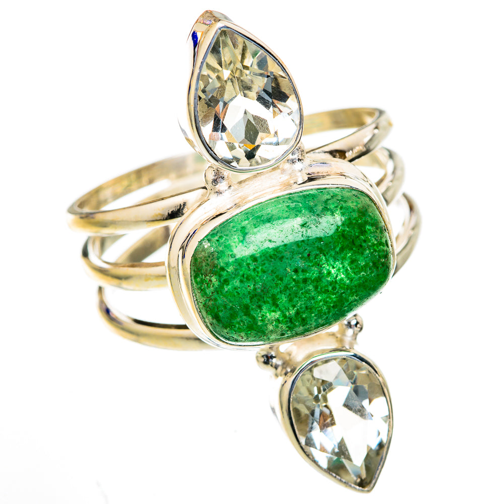 Lizard Jasper Rings handcrafted by Ana Silver Co - RING103710 - Photo 2