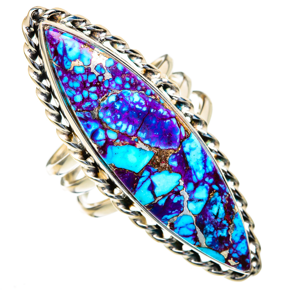 Spiny Turquoise Jasper Rings handcrafted by Ana Silver Co - RING103734
