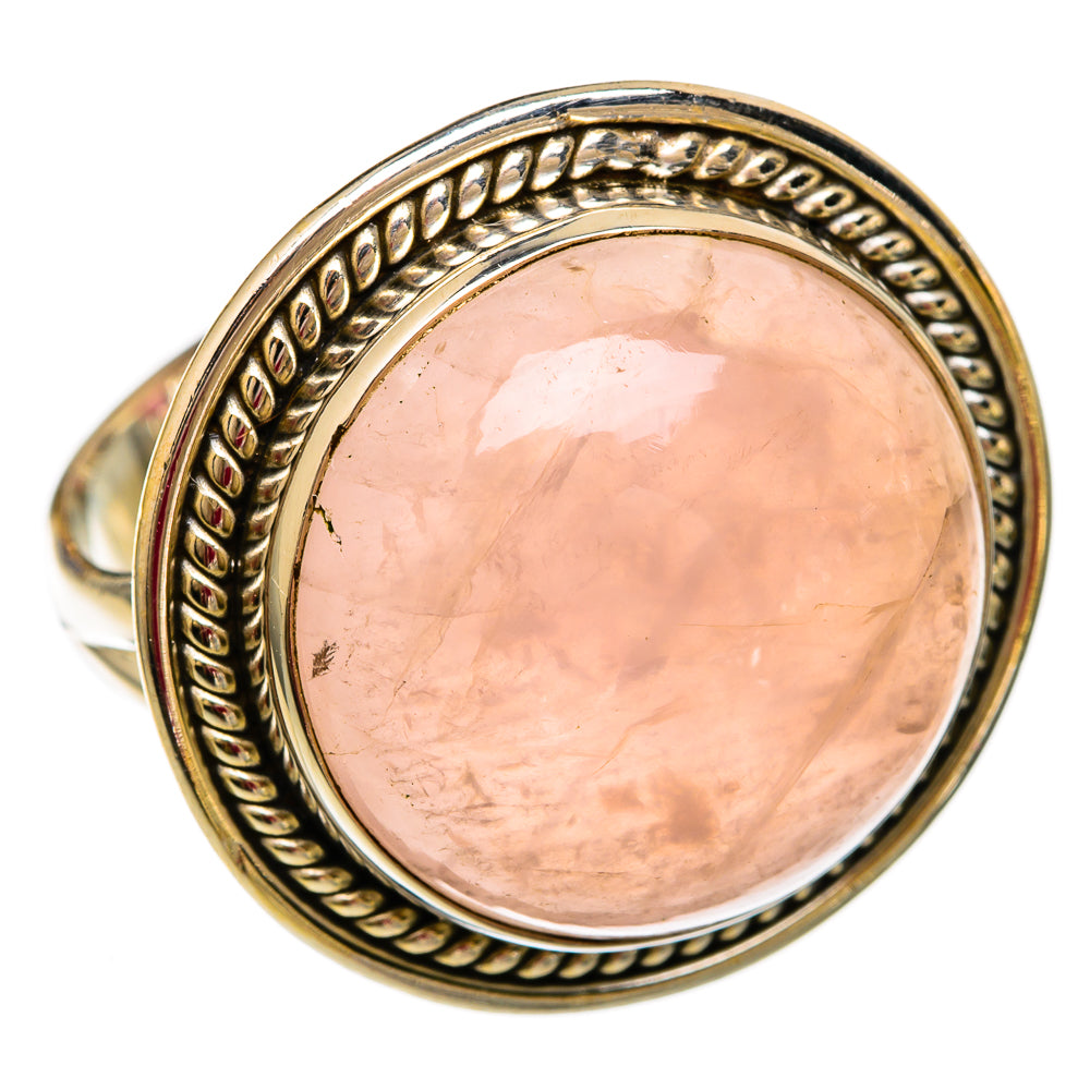 Rose Quartz Rings handcrafted by Ana Silver Co - RING103803 - Photo 2