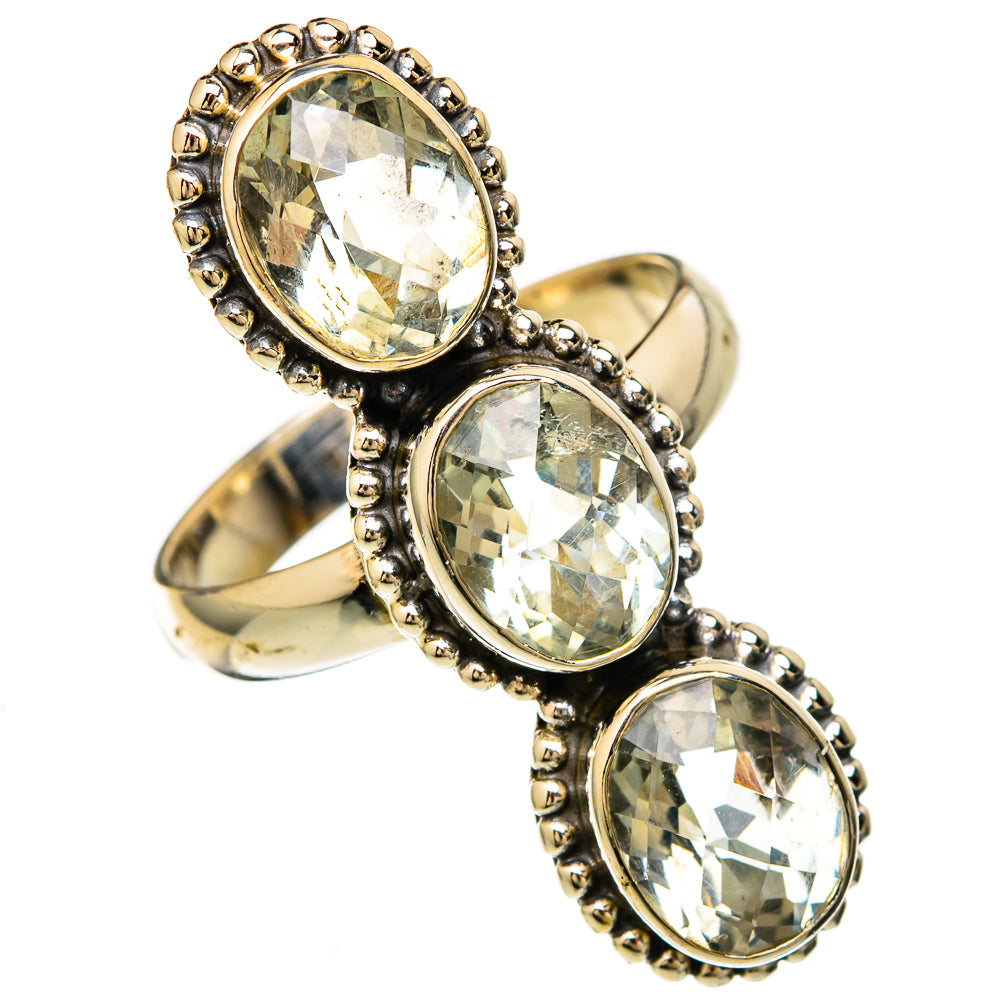 Green Amethyst Rings handcrafted by Ana Silver Co - RING104033 - Photo 2