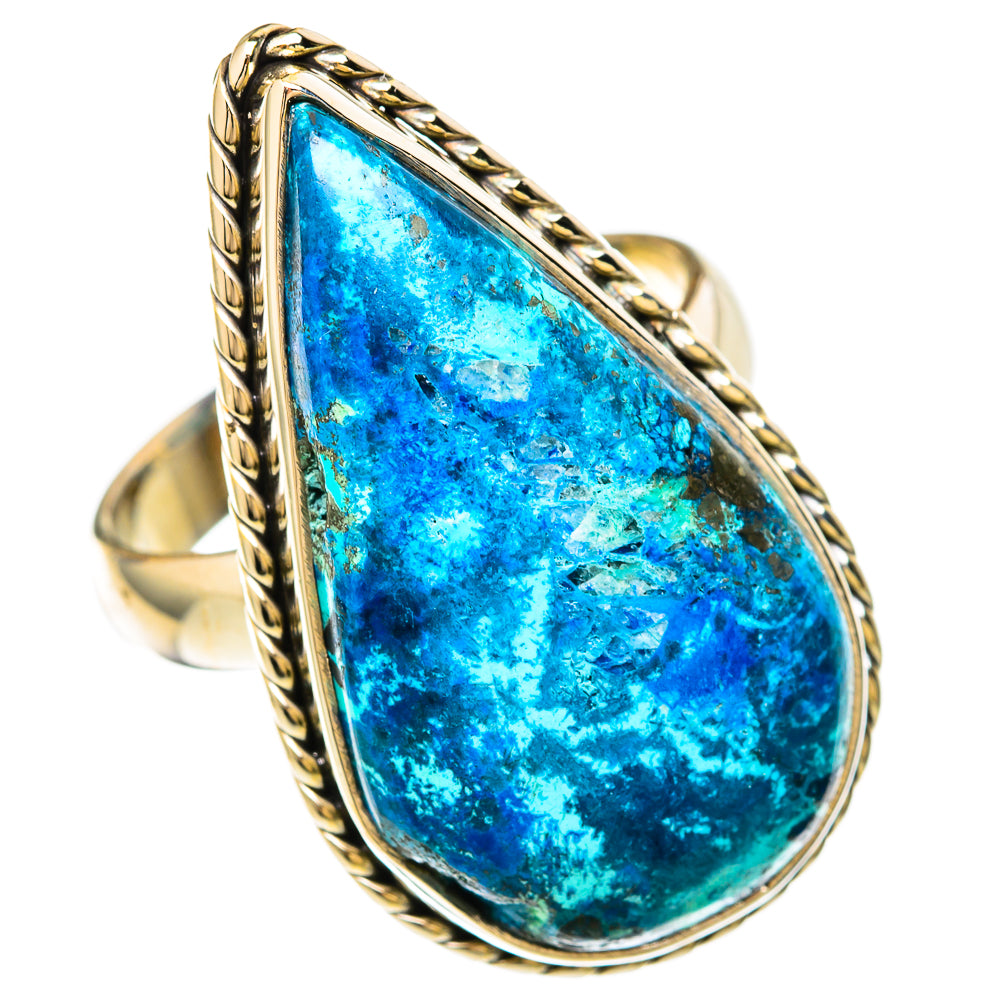 Chrysocolla Rings handcrafted by Ana Silver Co - RING104079 - Photo 2