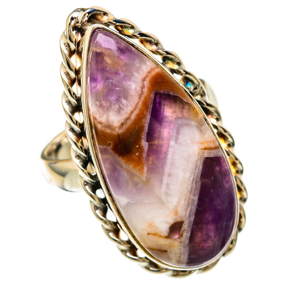 Chevron Amethyst Rings handcrafted by Ana Silver Co - RING104090 - Photo 2