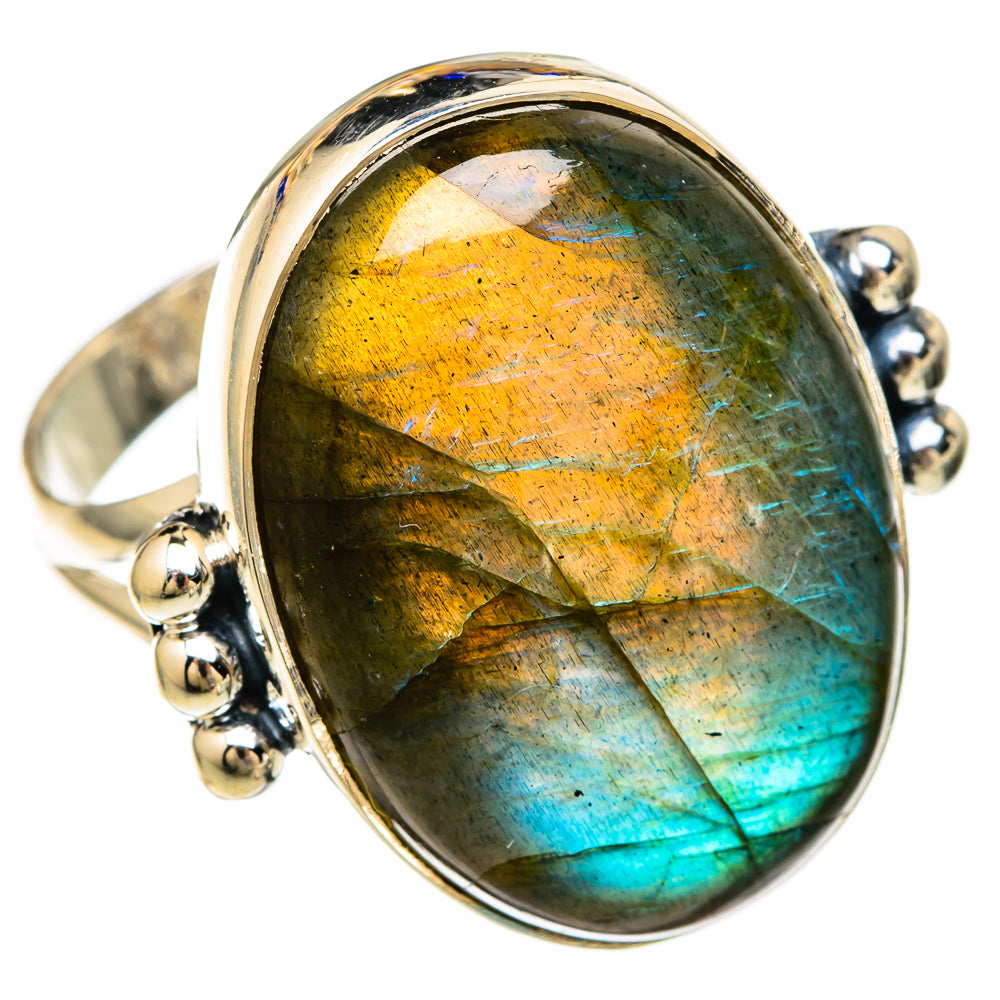 Labradorite Rings handcrafted by Ana Silver Co - RING104188 - Photo 2