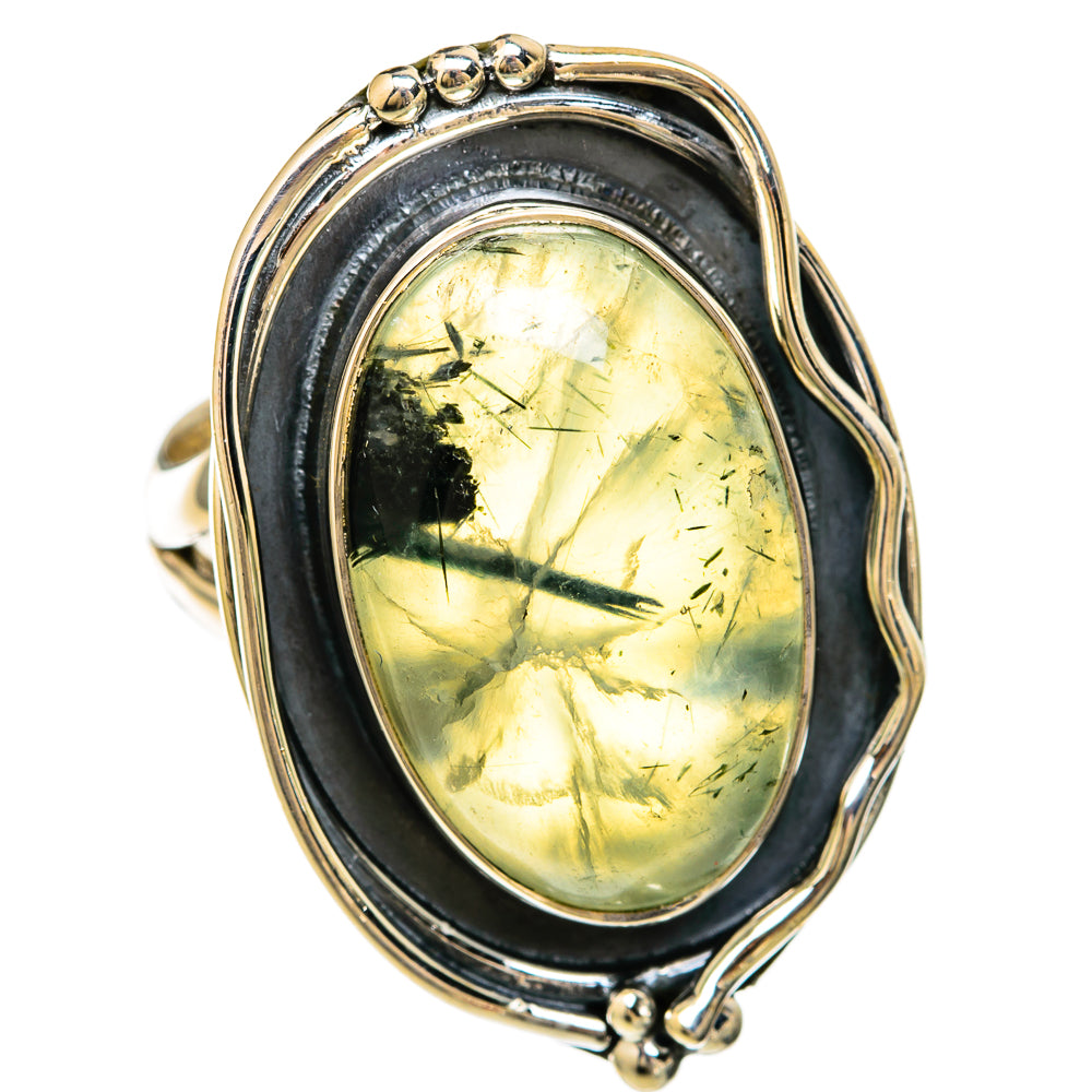 Prehnite Rings handcrafted by Ana Silver Co - RING104192 - Photo 2