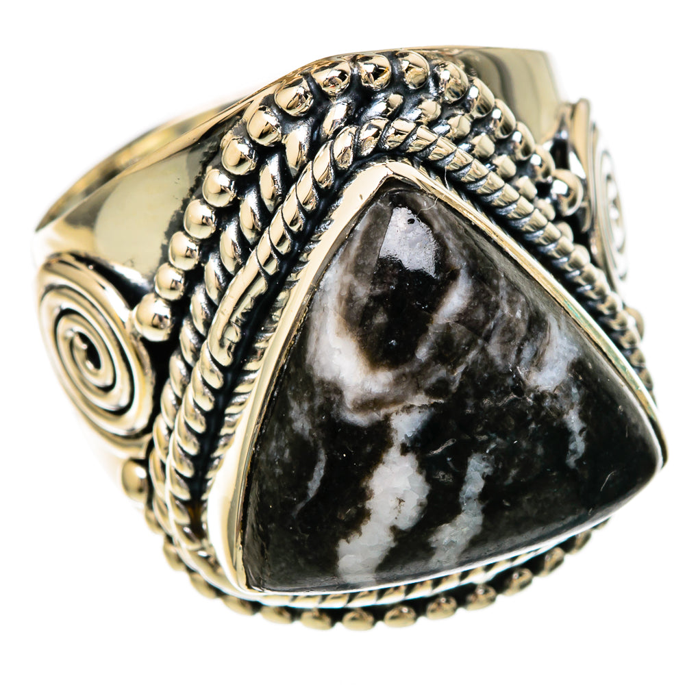 Pinolith Jasper Rings handcrafted by Ana Silver Co - RING104203 - Photo 2