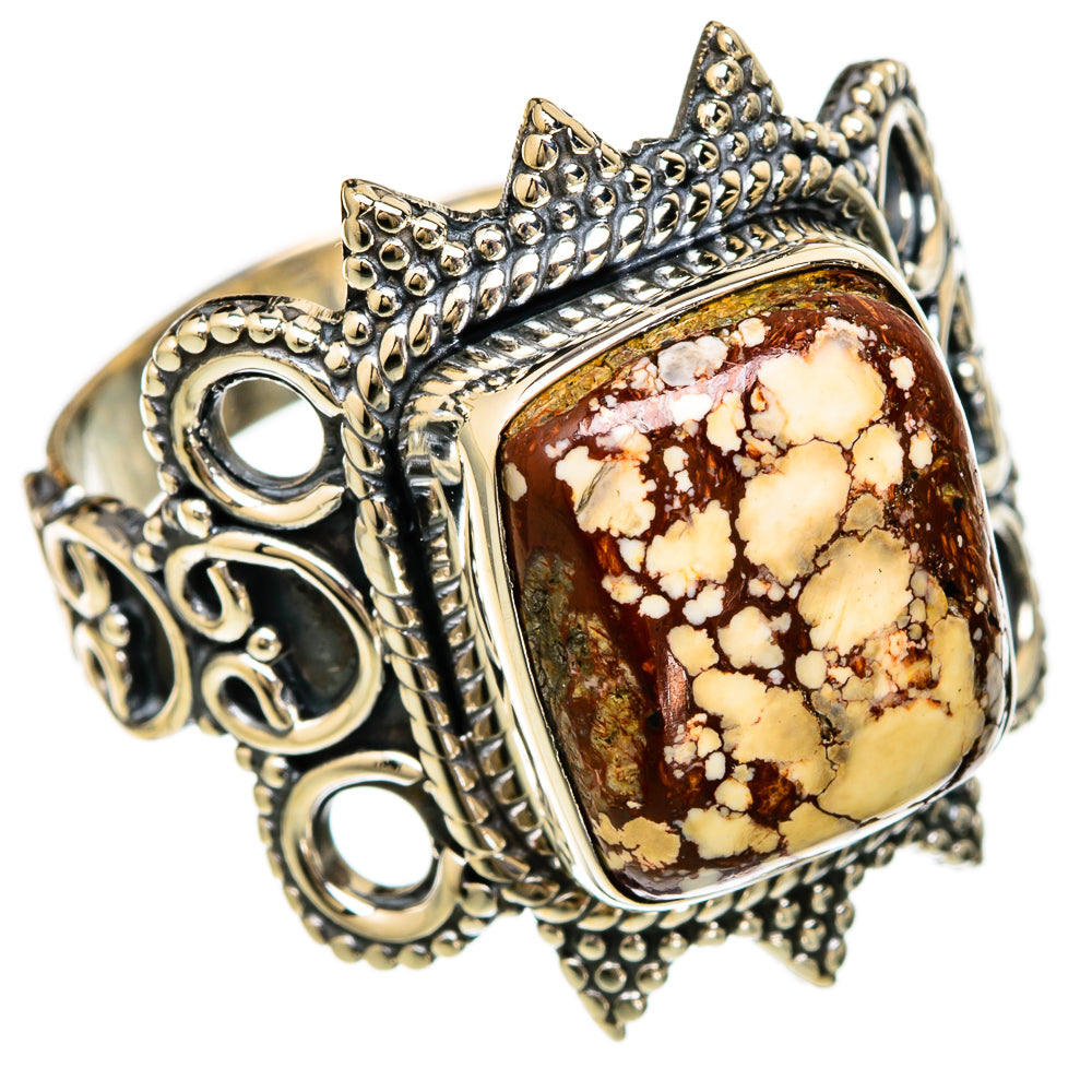 Wild Horse Jasper Rings handcrafted by Ana Silver Co - RING104215 - Photo 2