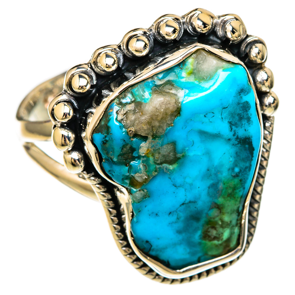 Chrysocolla Rings handcrafted by Ana Silver Co - RING104258 - Photo 2
