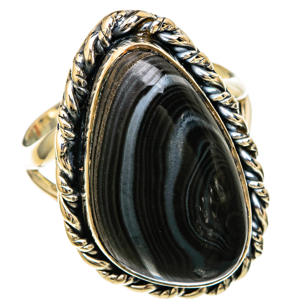 Psilomelane Rings handcrafted by Ana Silver Co - RING104277 - Photo 2