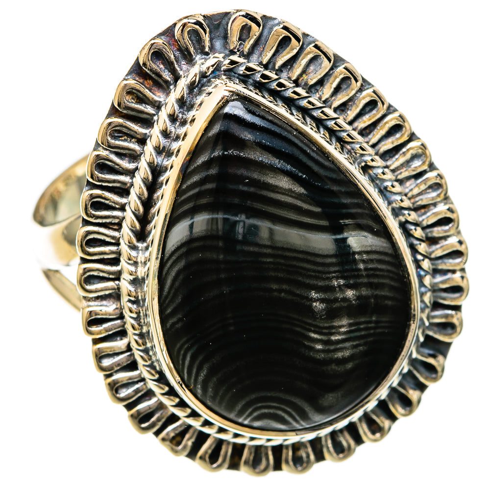 Psilomelane Rings handcrafted by Ana Silver Co - RING104294 - Photo 2