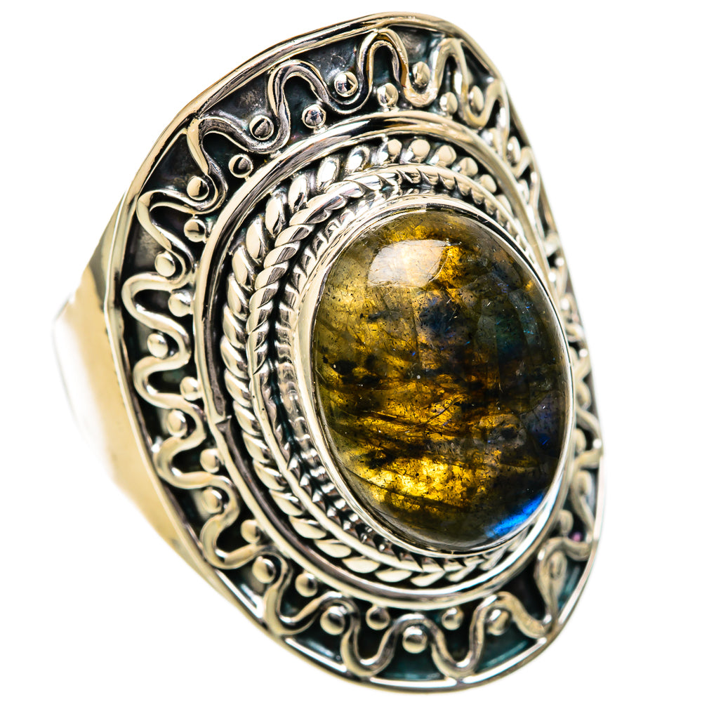 Labradorite Rings handcrafted by Ana Silver Co - RING104375 - Photo 2