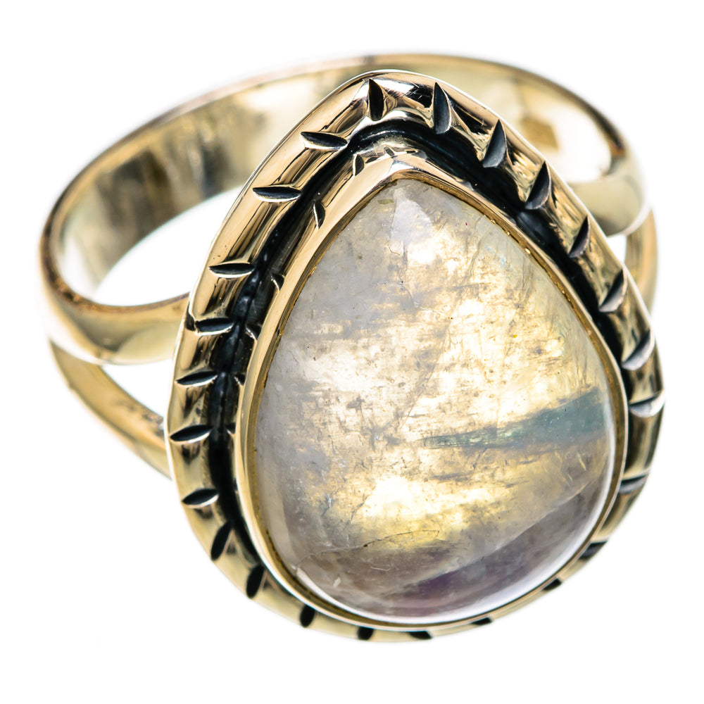 Rainbow Moonstone Rings handcrafted by Ana Silver Co - RING104434 - Photo 2