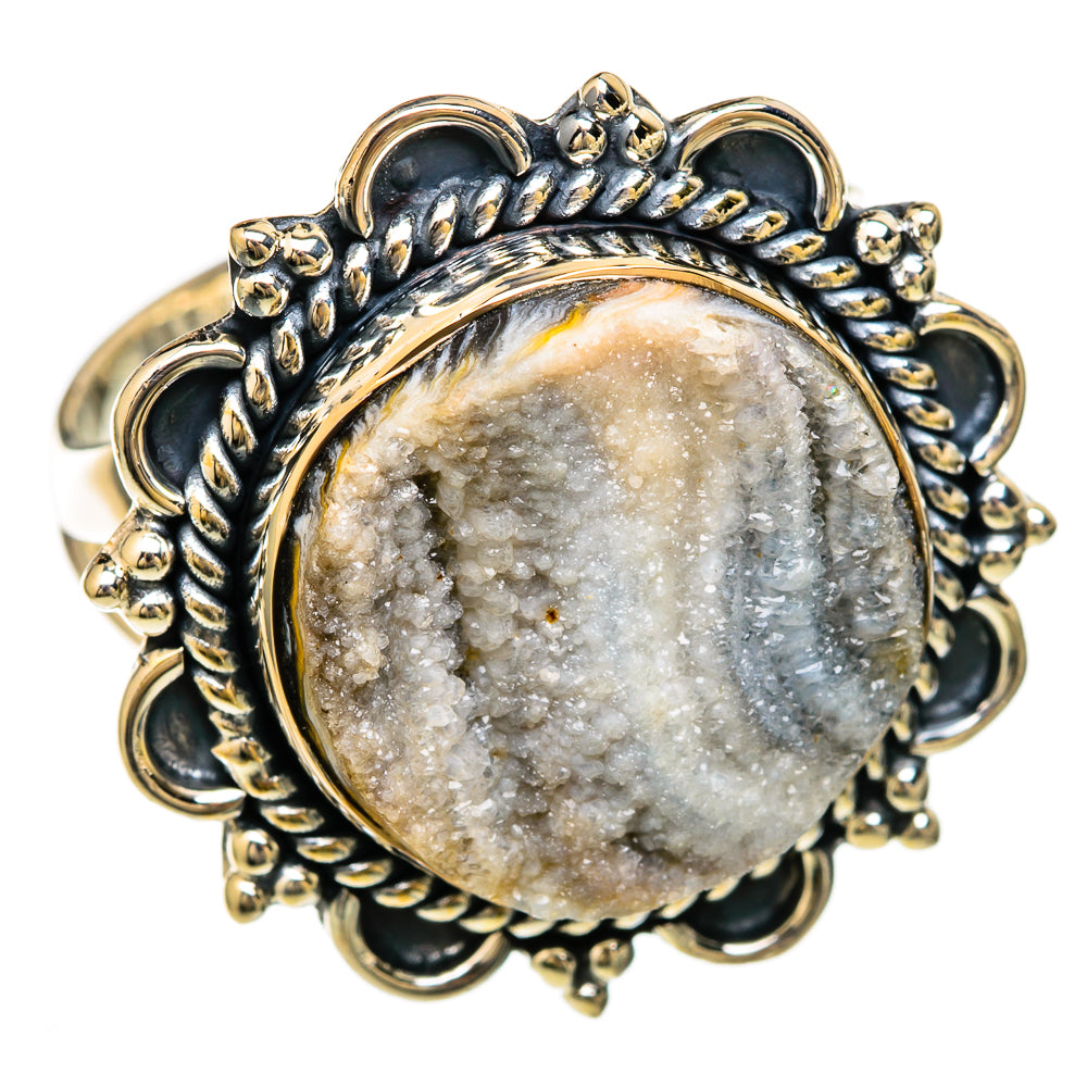 Desert Druzy Rings handcrafted by Ana Silver Co - RING104464 - Photo 2