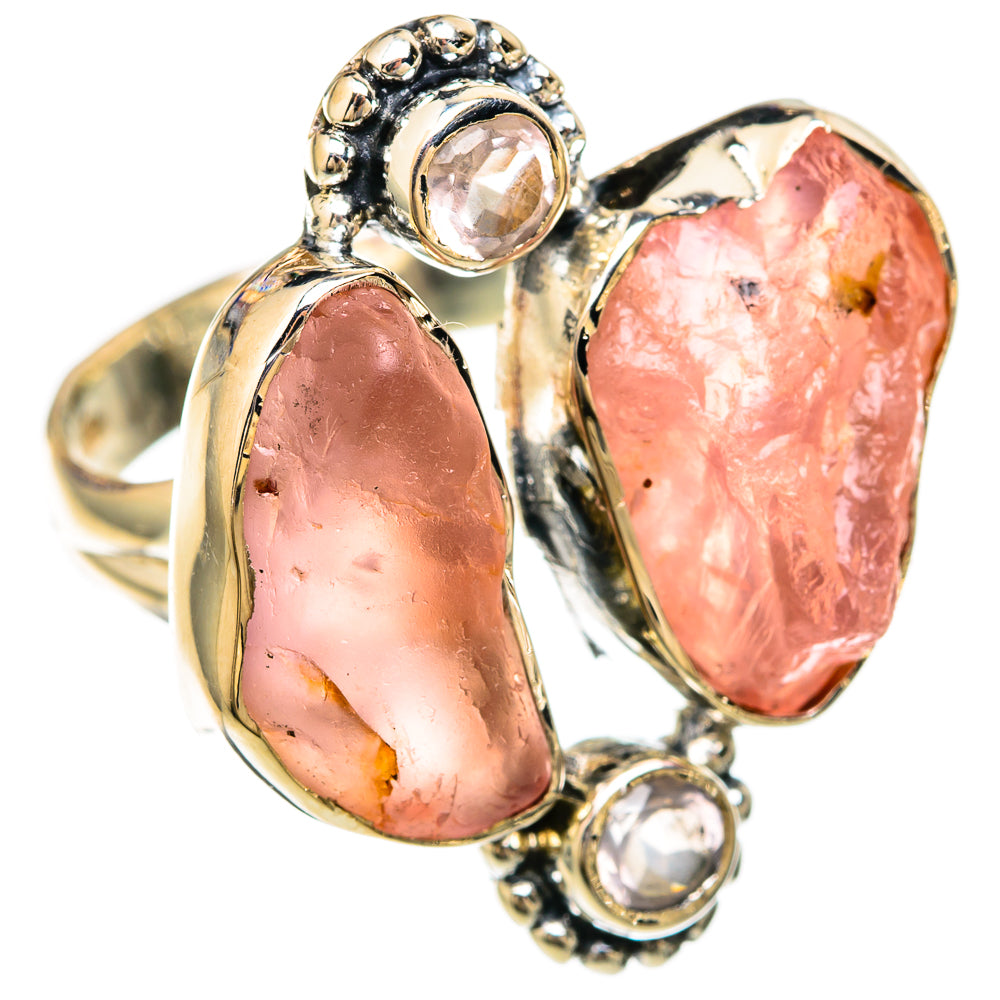 Rose Quartz Rings handcrafted by Ana Silver Co - RING104476 - Photo 2