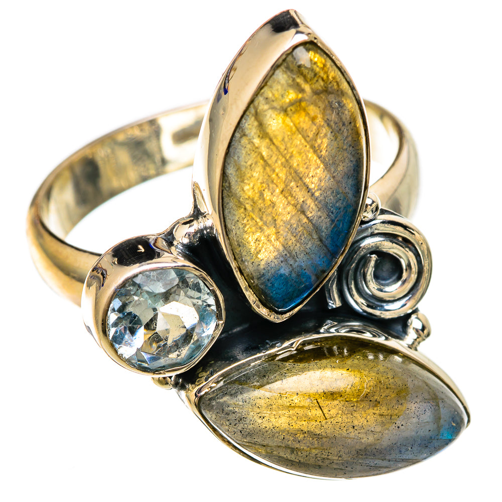 Labradorite Rings handcrafted by Ana Silver Co - RING104485 - Photo 2