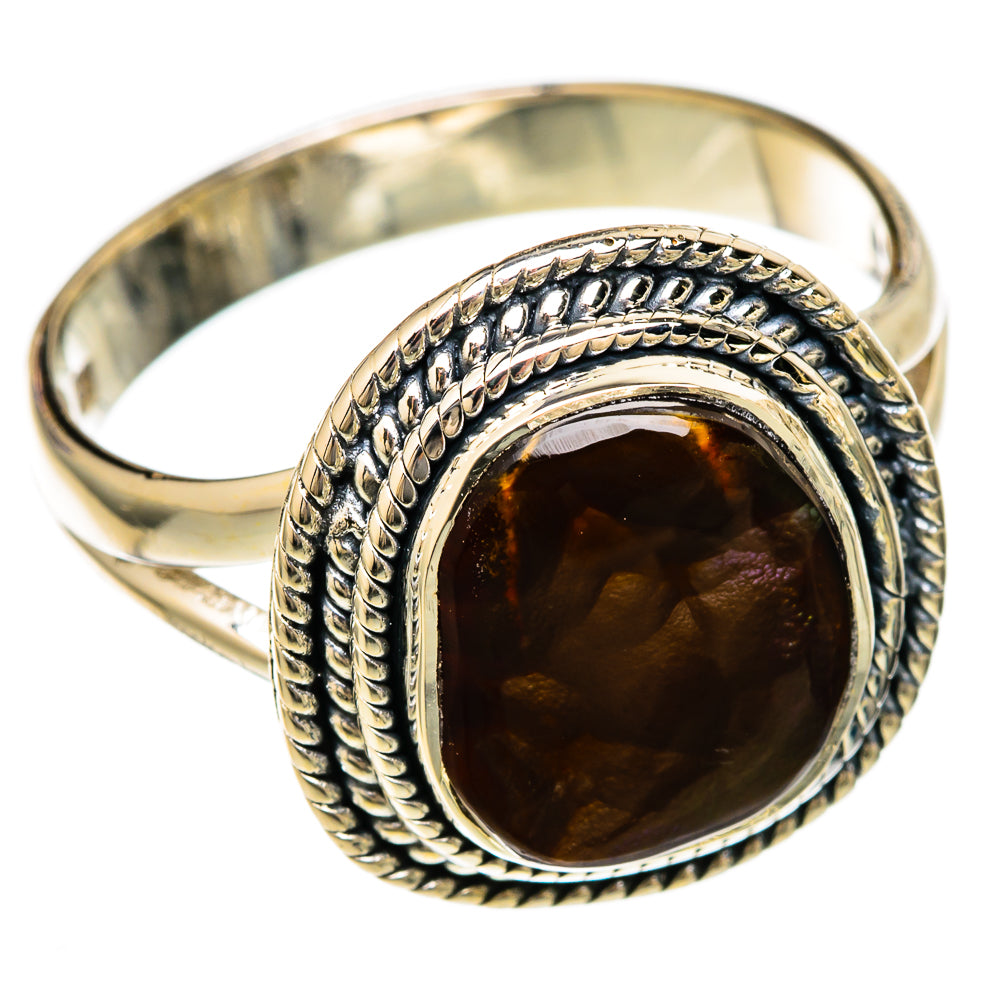 Mexican Fire Agate Rings handcrafted by Ana Silver Co - RING104491 - Photo 2