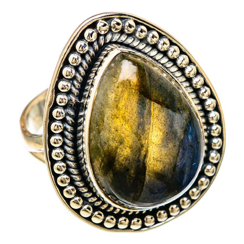 Labradorite Rings handcrafted by Ana Silver Co - RING104504 - Photo 2