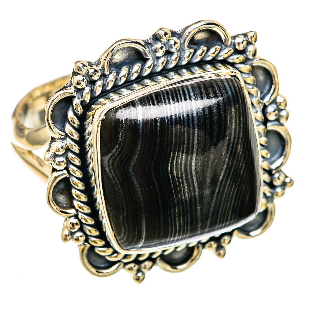 Psilomelane Rings handcrafted by Ana Silver Co - RING104519 - Photo 2