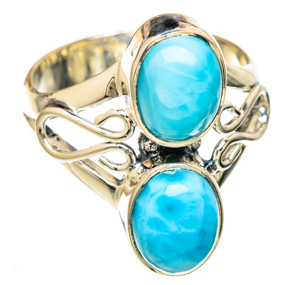 Larimar Rings handcrafted by Ana Silver Co - RING104523 - Photo 2
