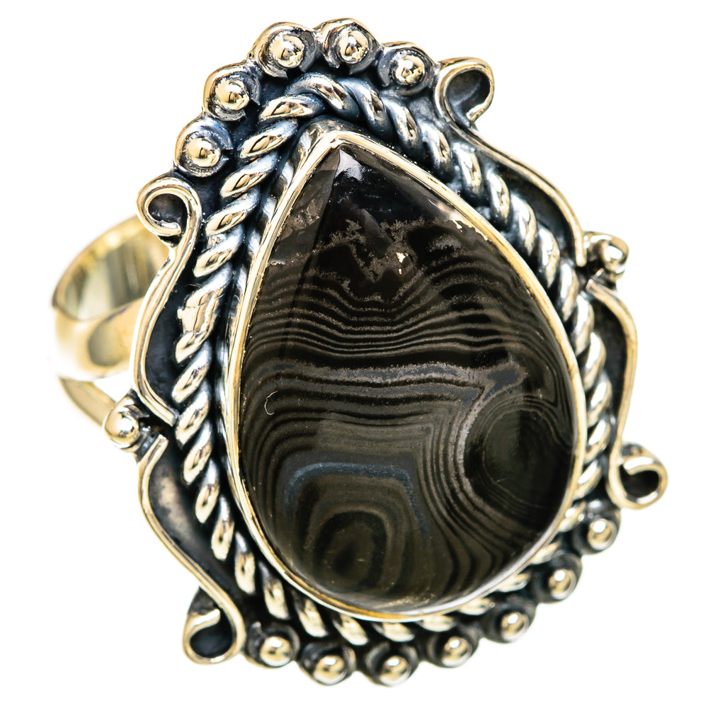 Psilomelane Rings handcrafted by Ana Silver Co - RING104532 - Photo 2