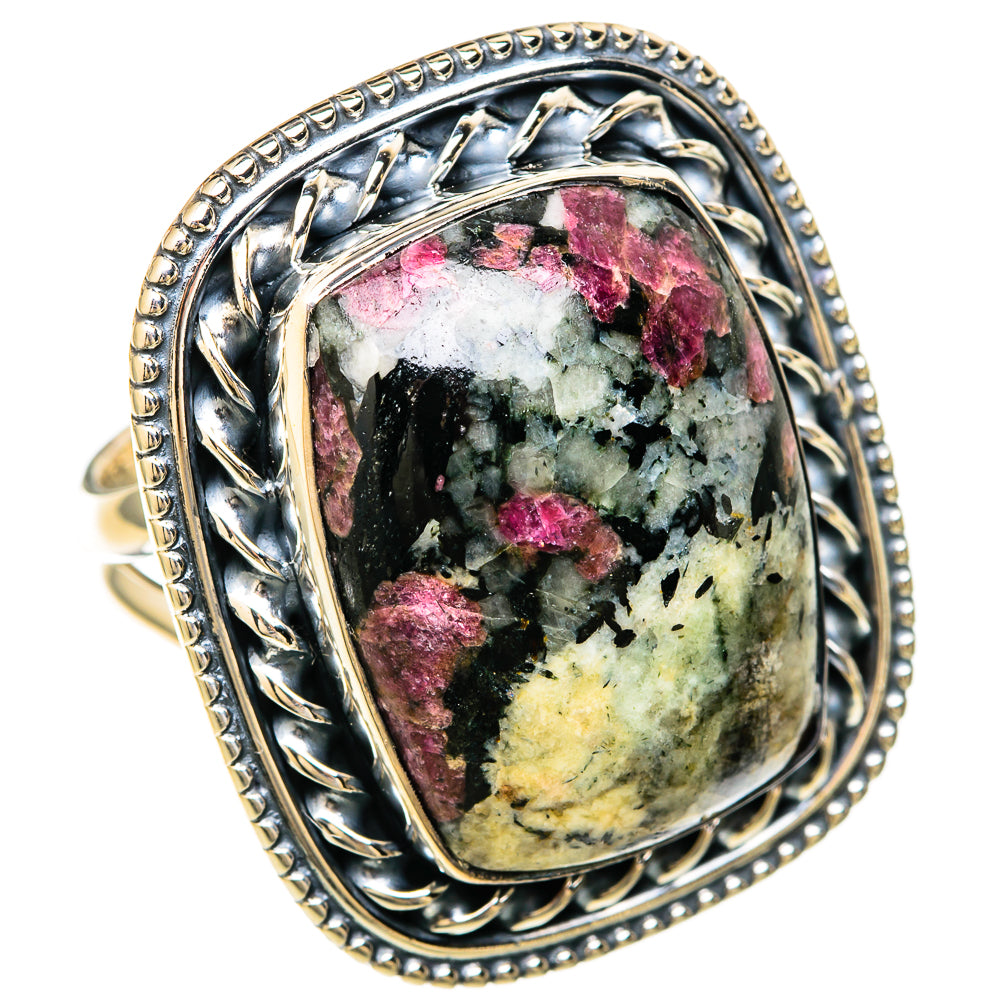 Russian Eudialyte Rings handcrafted by Ana Silver Co - RING104571 - Photo 2