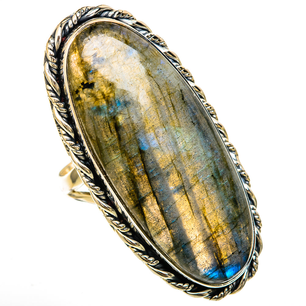 Labradorite Rings handcrafted by Ana Silver Co - RING104589 - Photo 2
