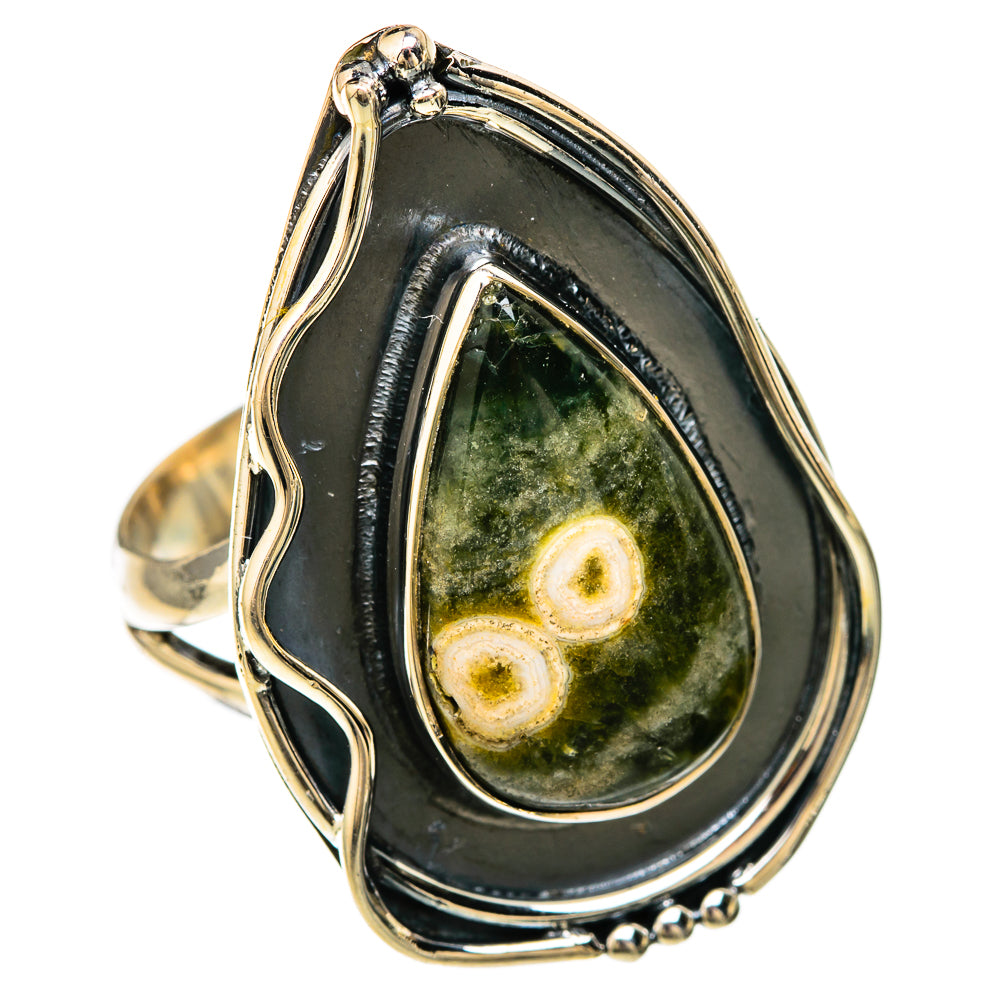 Ocean Jasper Rings handcrafted by Ana Silver Co - RING104618 - Photo 2