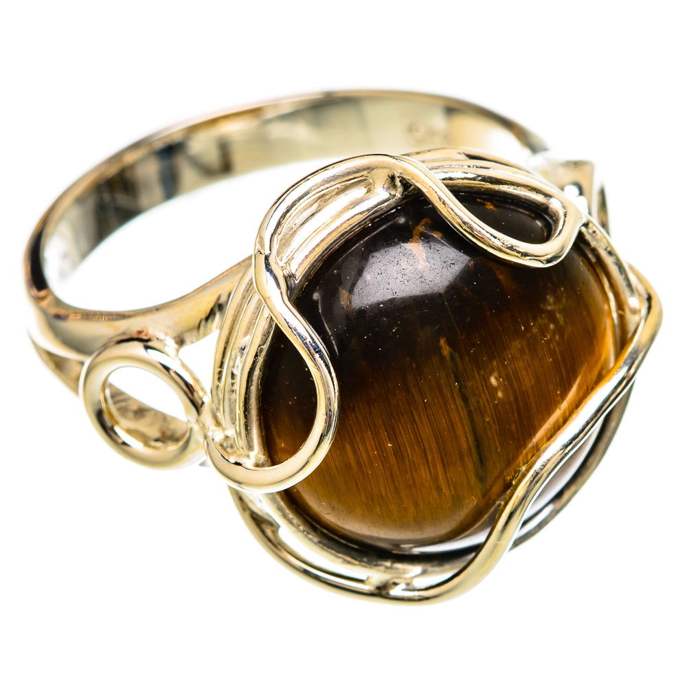 Tiger Eye Rings handcrafted by Ana Silver Co - RING104730 - Photo 2