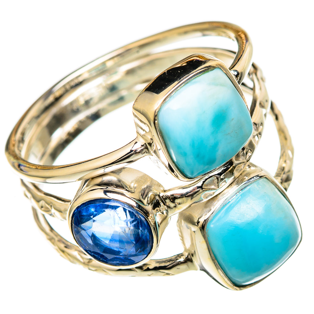 Larimar Rings handcrafted by Ana Silver Co - RING104805 - Photo 2
