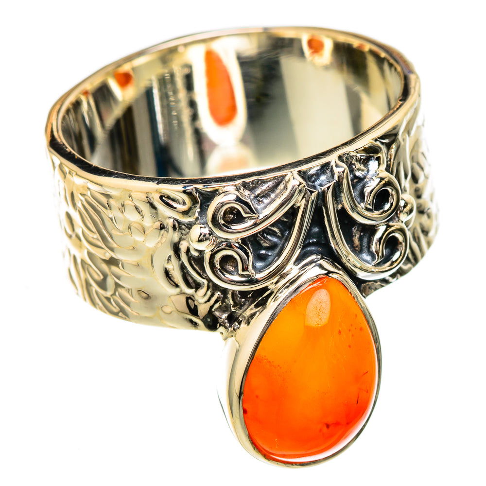 Carnelian Rings handcrafted by Ana Silver Co - RING104817 - Photo 2