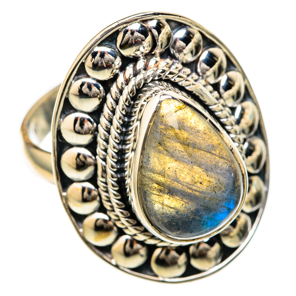 Labradorite Rings handcrafted by Ana Silver Co - RING104970 - Photo 2