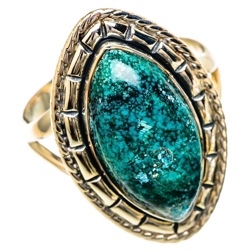 Chrysocolla Rings handcrafted by Ana Silver Co - RING105004 - Photo 2