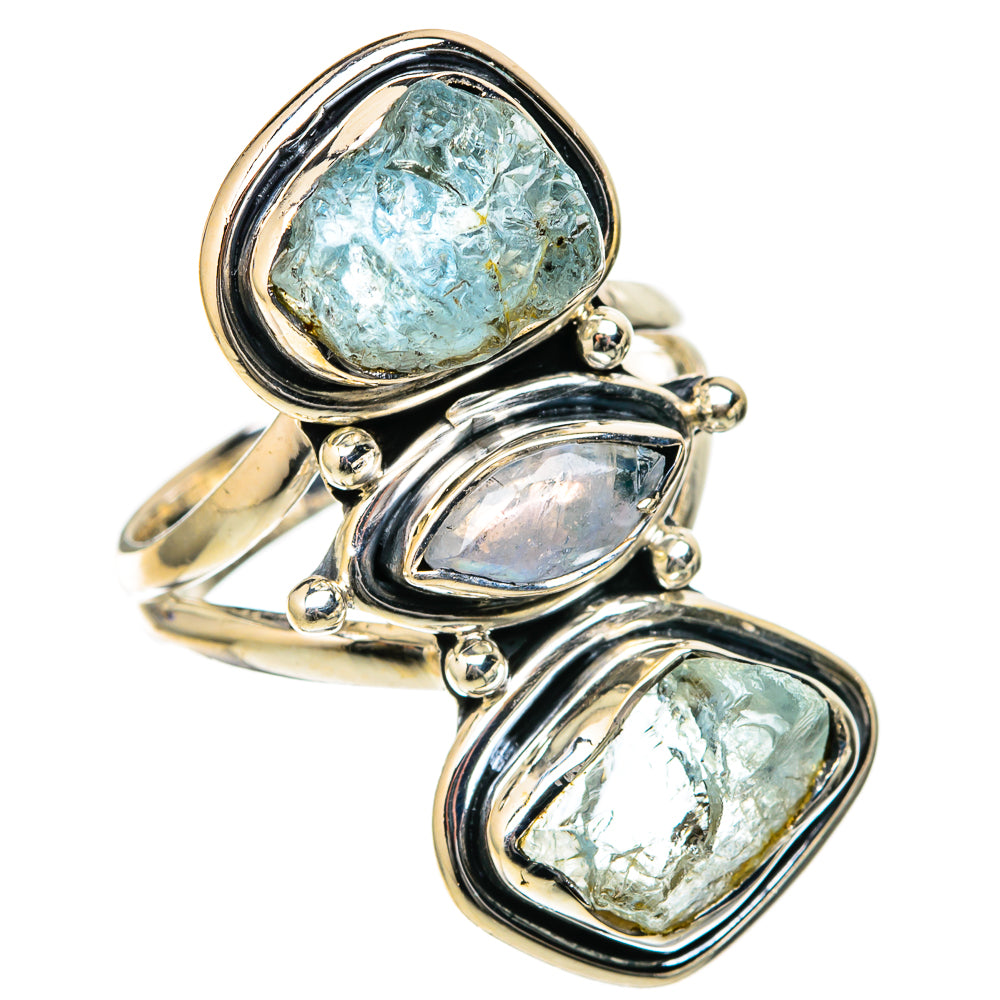 Aquamarine Rings handcrafted by Ana Silver Co - RING105055 - Photo 2