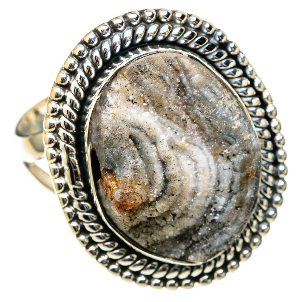 Desert Druzy Rings handcrafted by Ana Silver Co - RING105083 - Photo 2
